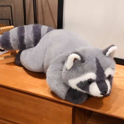 12In Zoo Stuffed Gray Raccoon Plush Toy Fox Red Panda Doll Stuffed Animal Gift Doll