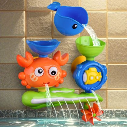 A Collection of Engaging Bath Toys for Teens Featuring Rotating Water Wheels, Sturdy ABS Construction, a Variety of Colors, And Designed to Enhance Motor Skills And Playfulness for a Fun Bath Experience