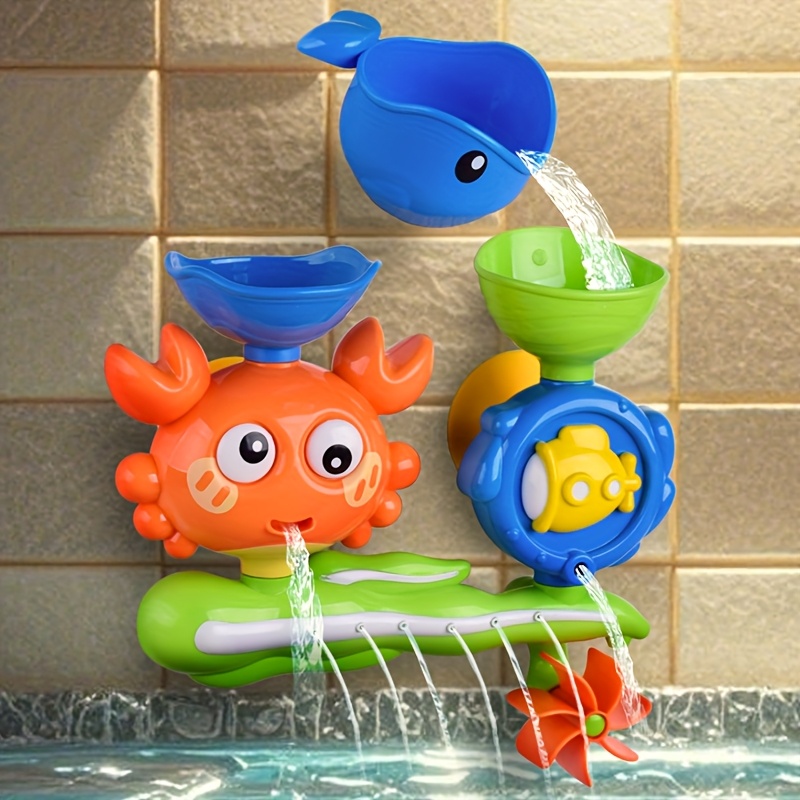 A Collection of Engaging Bath Toys for Teens Featuring Rotating Water Wheels, Sturdy ABS Construction, a Variety of Colors, And Designed to Enhance Motor Skills And Playfulness for a Fun Bath Experience