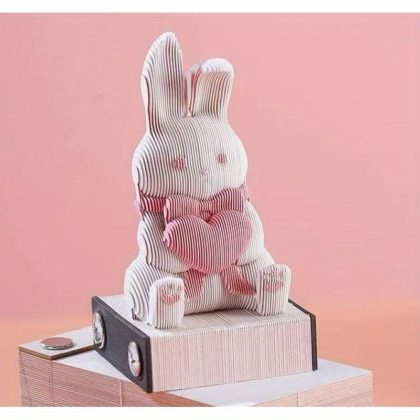 1pc 3D Hand-Torn Paper Sculpture, Super Cute Animals, 3D Sticky Note, Fox, Frog, Dragon; Exquisite Details, Non-Sticky Sticky Note, Notepad, Memo Pad, Ornament, Pen Holder, Creative, Art, Decor, Home, Office, Desktop, Party, Birthday, Novelty, Gift